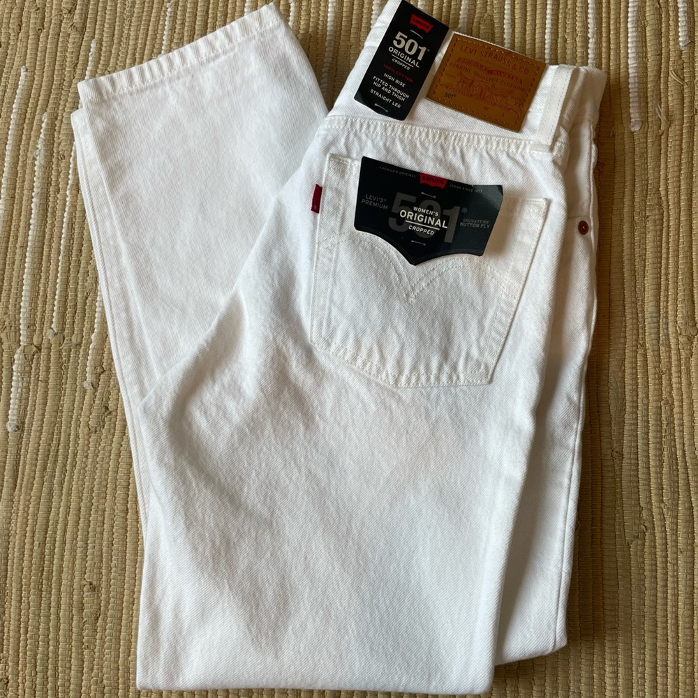 LEVI’S 501 original premium cropped jeans
